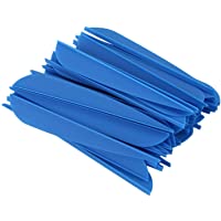 XZANTE Flechas Paletas 4 Pulgadas Cola De Flecha De Pluma De Plástico para DIY Flechas De Tiro con Arco Paquete De 50…